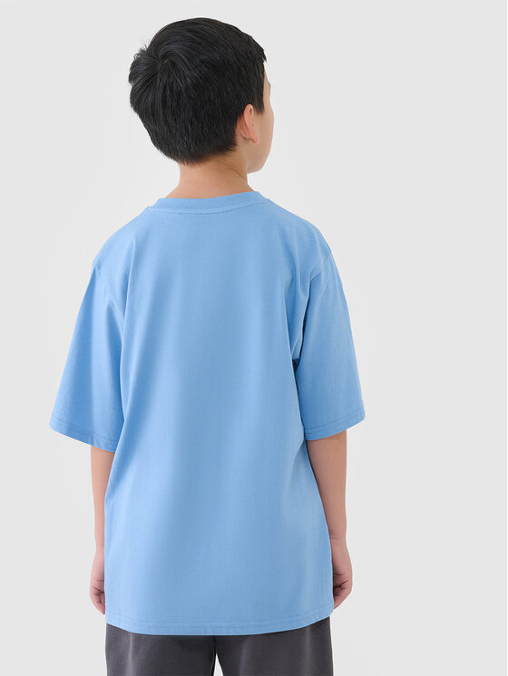 4F 4F T-Shirt 4FJASAW24TTSHM2596-032S Granatowy Oversize