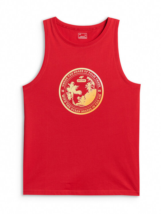 4F 4F Tank top BEACHWEAR Czerwony Regular Fit