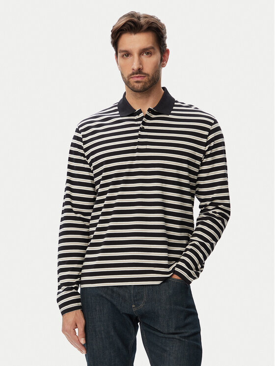 Jack & Jones Tricou polo 12295163 Negru Regular Fit