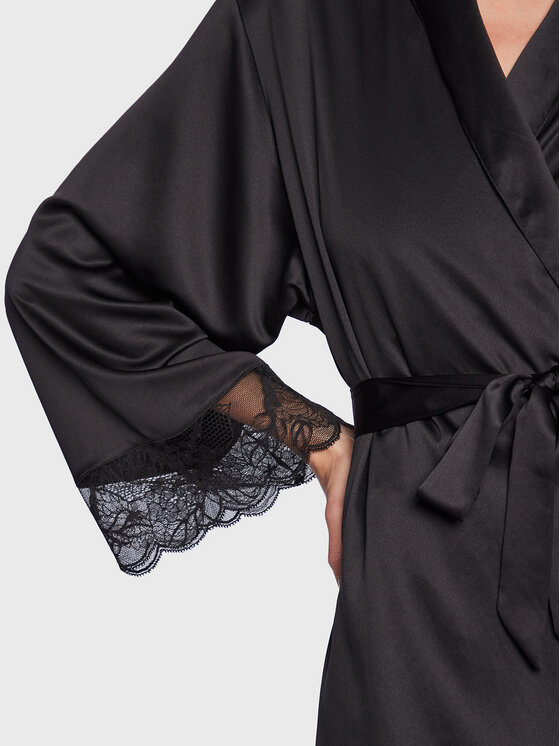 Chantelle Chantelle Szlafrok Midnight Flowers C12NE0 Czarny
