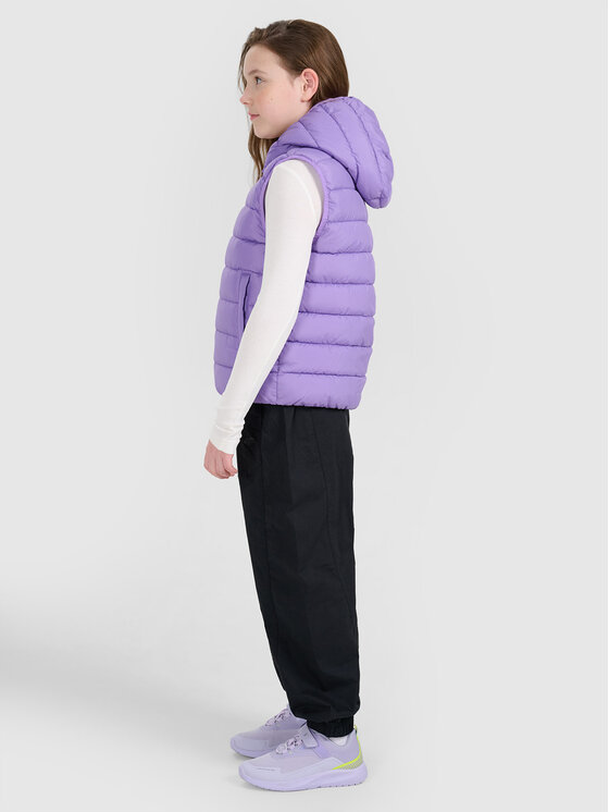 4F 4F Kamizelka OUTERWEAR Fioletowy Regular Fit