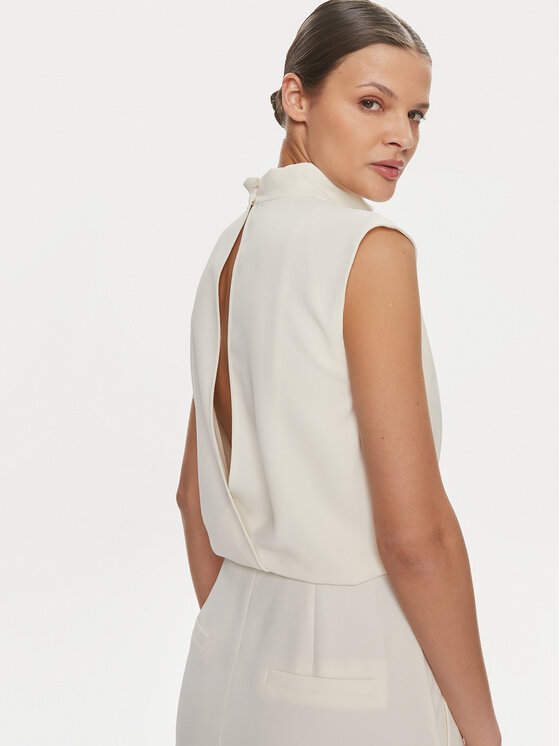 Marella Marella Kezeslábas Lilia 2413241013 Ekru Regular Fit