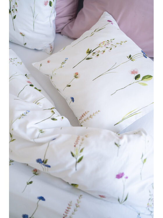 White pocket White pocket Komplet pościeli we wzory Biały