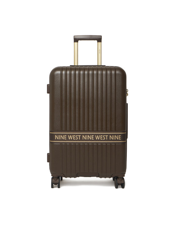 Nine West Nine West Μεσαία Βαλίτσα CEO-NW-M-001-10 Σκούρο καφέ