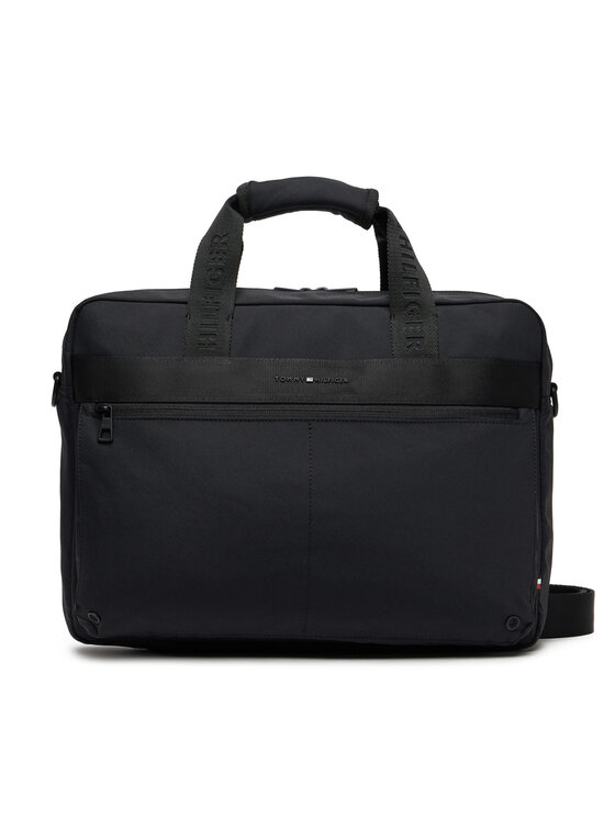 Tommy Hilfiger Torba na laptopa Th Commuter Computer Bag AM0AM13612 Czarny