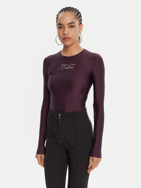 Versace Jeans Couture Versace Jeans Couture Боді 79HAM2A1 N0008 Фіолетовий Slim Fit