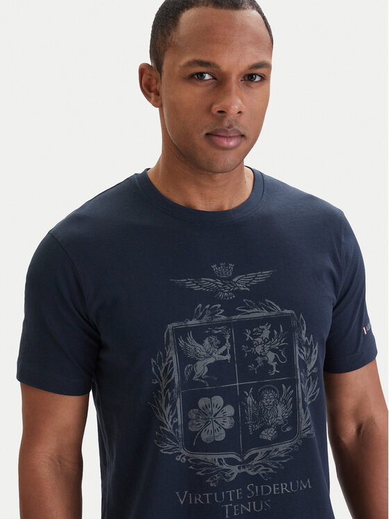 Aeronautica Militare Aeronautica Militare T-Shirt 261TS2540UJ00727 Tmavomodrá Regular Fit