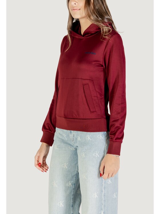 Calvin Klein Calvin Klein Μπλούζα LS HGH SHN FRNCH TRR Μπορντό Casual Fit