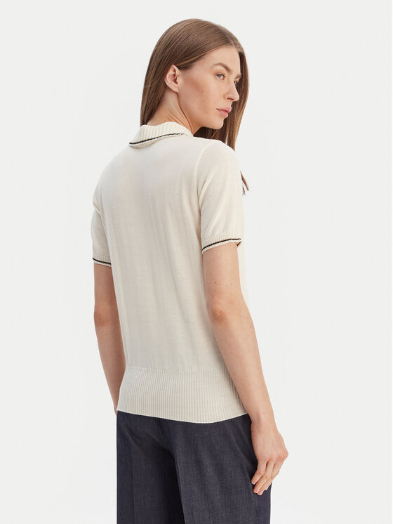 Luisa Spagnoli Luisa Spagnoli Polo Miconia 100295 Εκρού Regular Fit