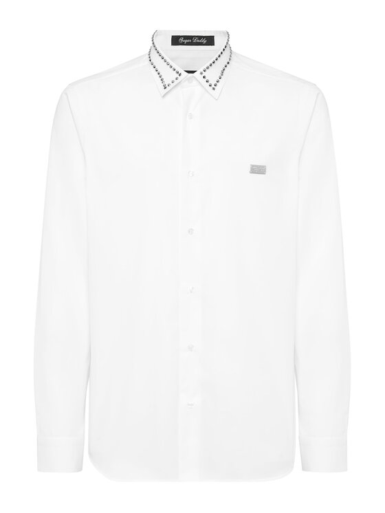 PHILIPP PLEIN PHILIPP PLEIN Koszula 22467 Biały Fitted Fit