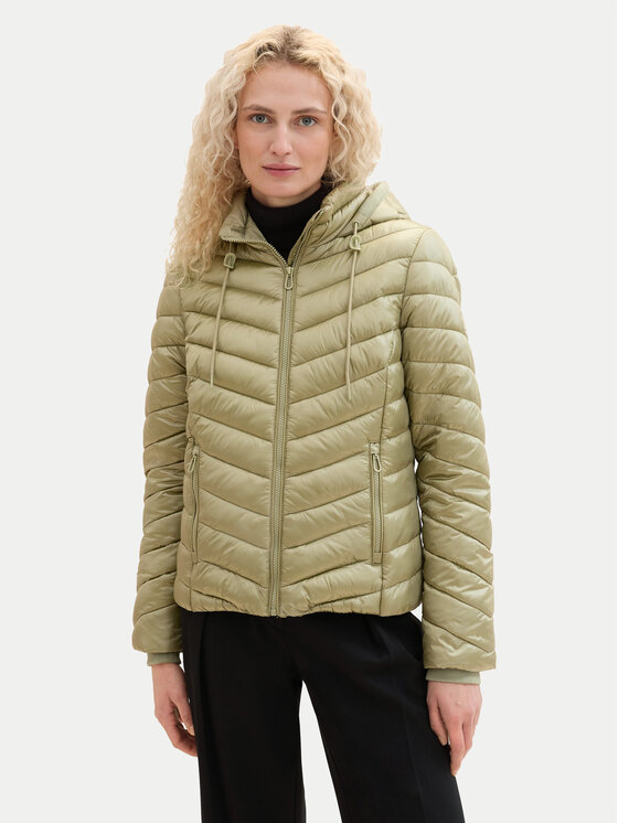 Tom Tailor Tom Tailor Demisezoninė striukė 1041489 Žalia Slim Fit