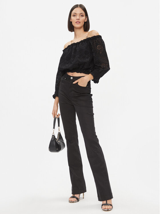 Guess Guess Bluzka Rafa W3GH95 WFDC0 Czarny Regular Fit