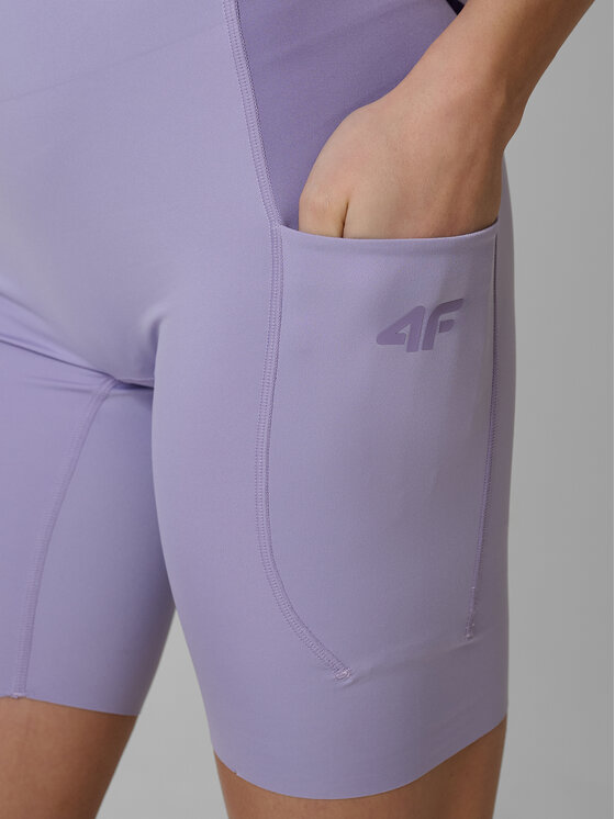 4F 4F Kolarki SOLAR PUNK Fioletowy Slim Fit