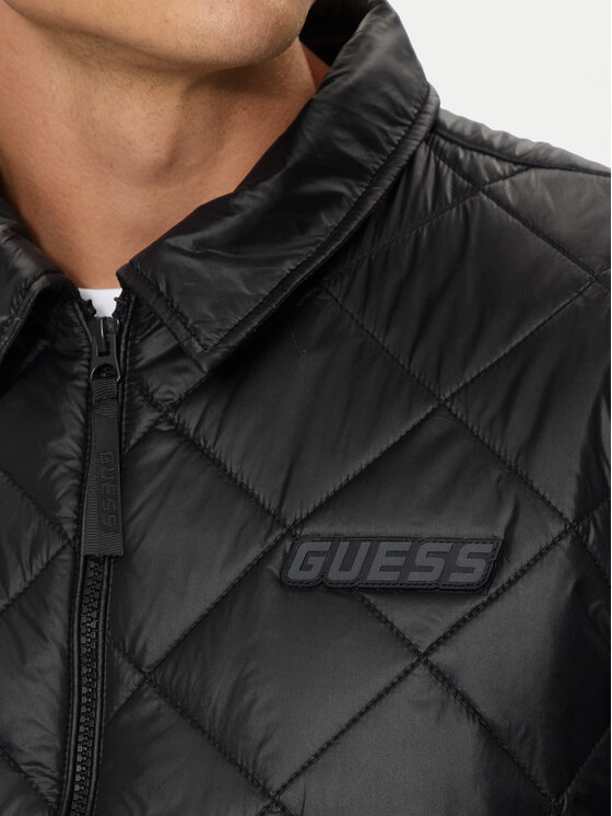 Guess Guess Μπουφάν πουπουλένιο Z4YL02 WGAD2 Μαύρο Regular Fit