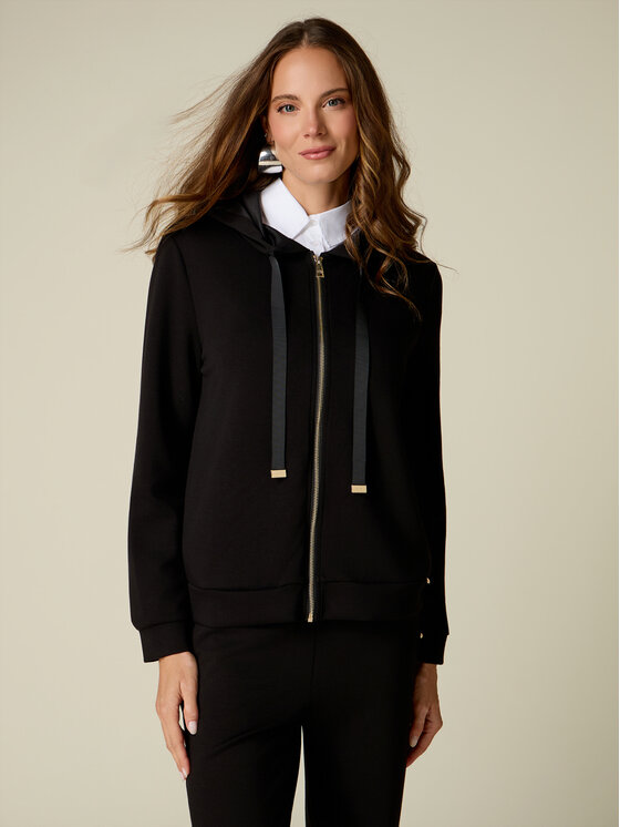 Oltre Oltre Felpa G805J004980N033 Nero Regular Fit