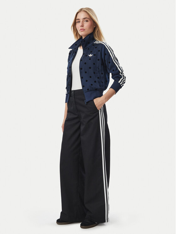 adidas adidas Bluza Satin Polka Dots Tt Track Top LI2852 Niebieski Regular Fit