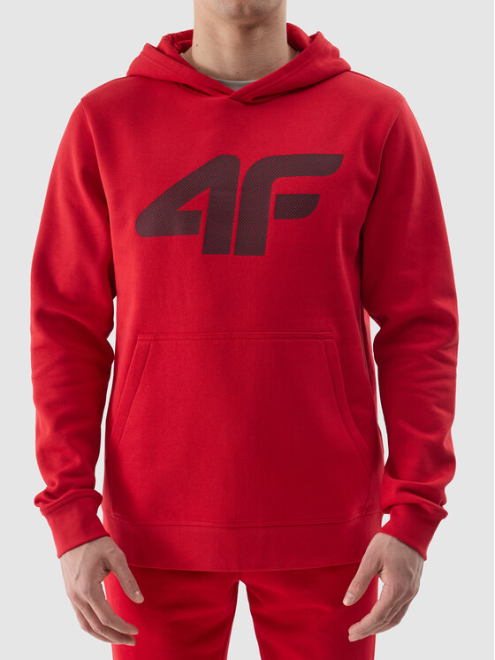 4F 4F Mikina 4FWSS24TSWSM0950 Červená Regular Fit