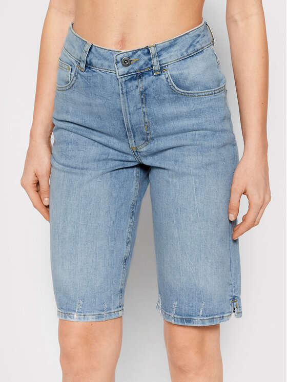 Liu Jo Liu Jo Jeans kratke hlače UA2078 DS009 Modra Regular Fit