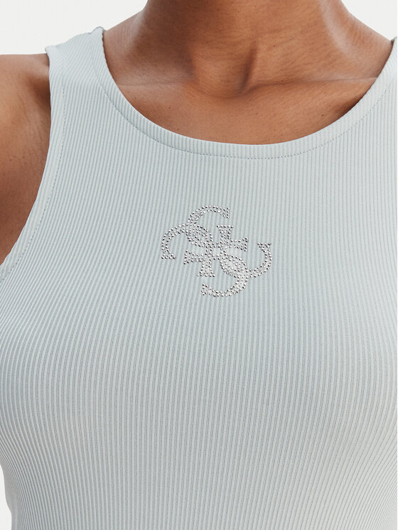 Guess Guess топ W6RP39 KD092 Зелен Regular Fit