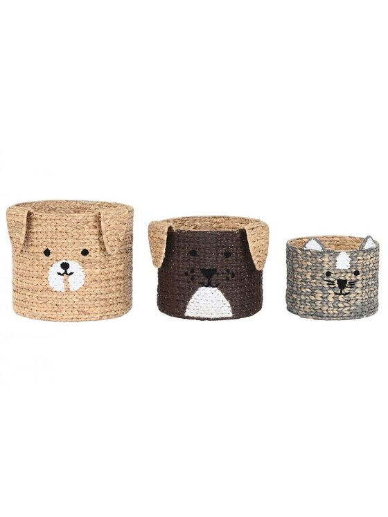 Komplet koszy MIAhome, na zabawki 40x37 cm GATTO E CANE-II