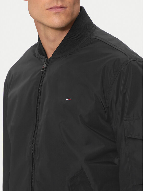 Tommy Hilfiger Tommy Hilfiger Μπόμπερ μπουφάν MW0MW35658 Μαύρο Regular Fit