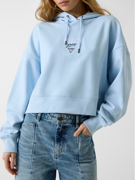 Guess Jeans Guess Jeans Sweatshirt W6RQ00 K68I4 Himmelblau Relaxed Fit