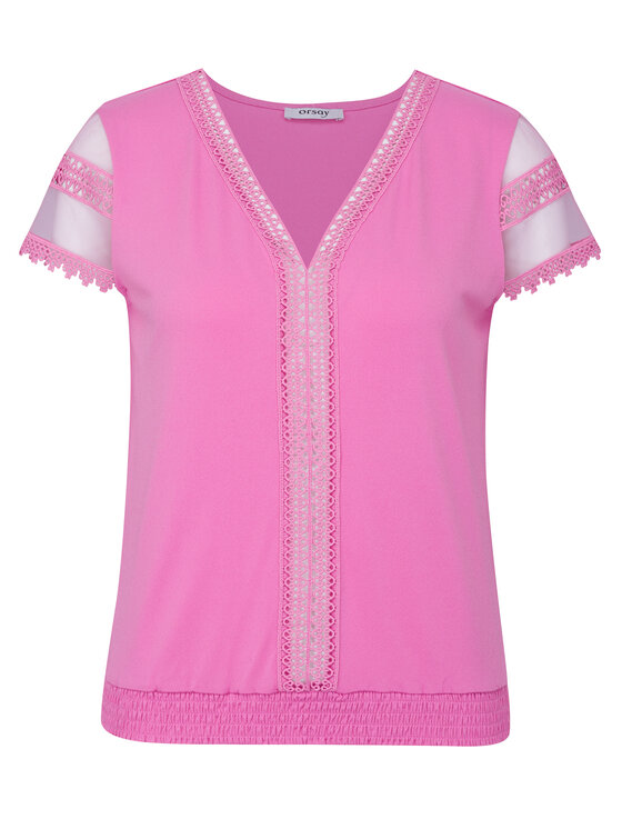 Orsay Orsay Bluzka 1000611356000__M Różowy Regular Fit