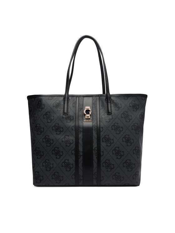 Torebka shopper ustawiona prosto, widok na front z uchwytami u góry.