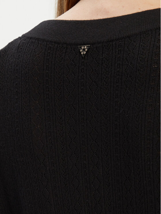 Guess Guess Kardigan W5YR01 Z2ZK2 Černá Regular Fit