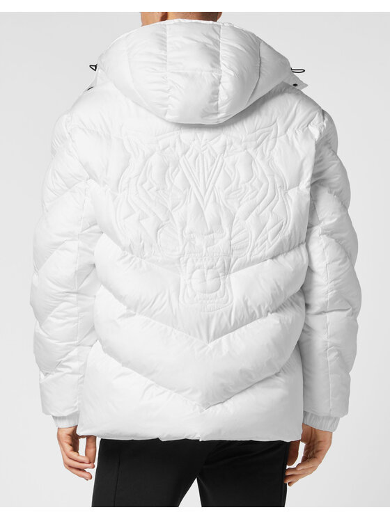 Plein Sport Plein Sport Giubbotto invernale 53 Bianco Regular Fit