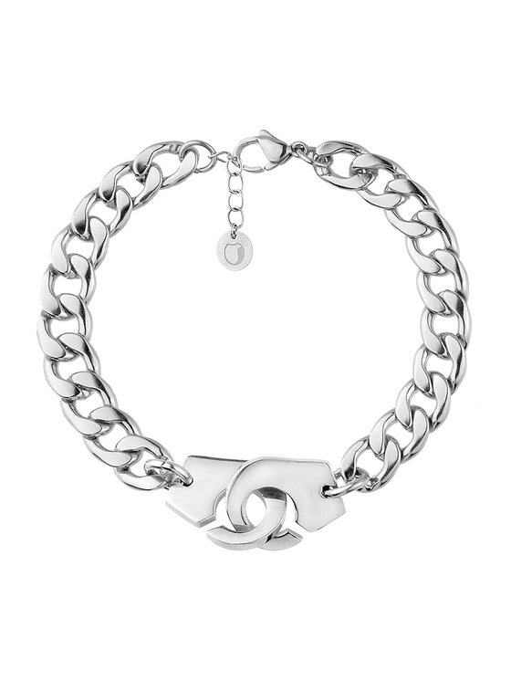 Manoki manoki Bransoletka BA1056 Srebrny