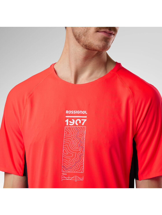 Rossignol Rossignol Koszulka techniczna M Sapa Ultra Tee Czerwony Regular Fit