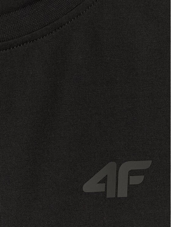 4F 4F Tank top BASIC 5 Czarny Regular Fit