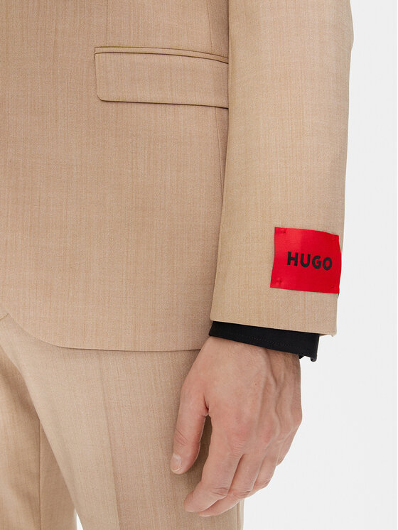 HUGO Hugo Garnitur Hesten 50509390 Beżowy Extra Slim Fit