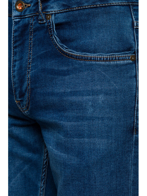 Lancerto Lancerto Jeansy Carson Granatowy Slim Fit