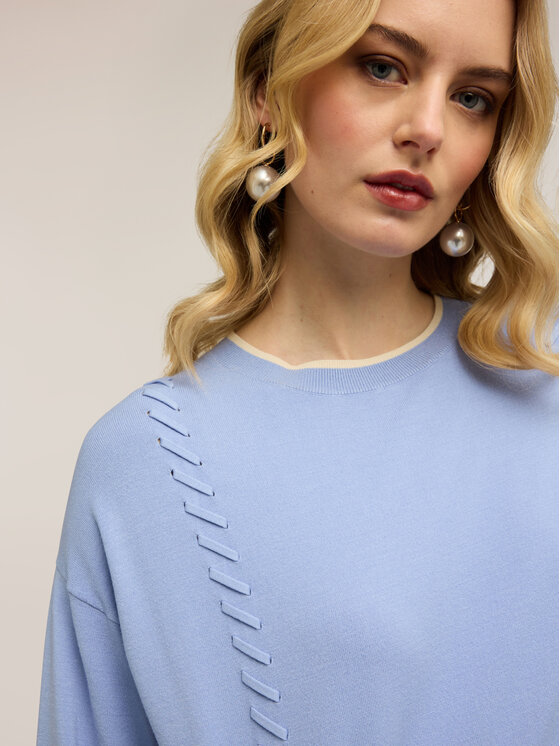 Motivi Motivi Maglione M129W003819N0R4 Turchese Regular Fit