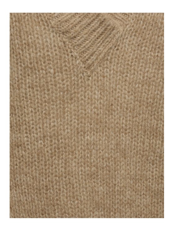 La Mania La Mania Sweter PAUL Beżowy Classic Fit