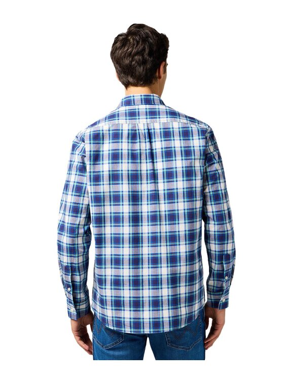 Wrangler Wrangler Koszula 112362767 Niebieski Regular Fit