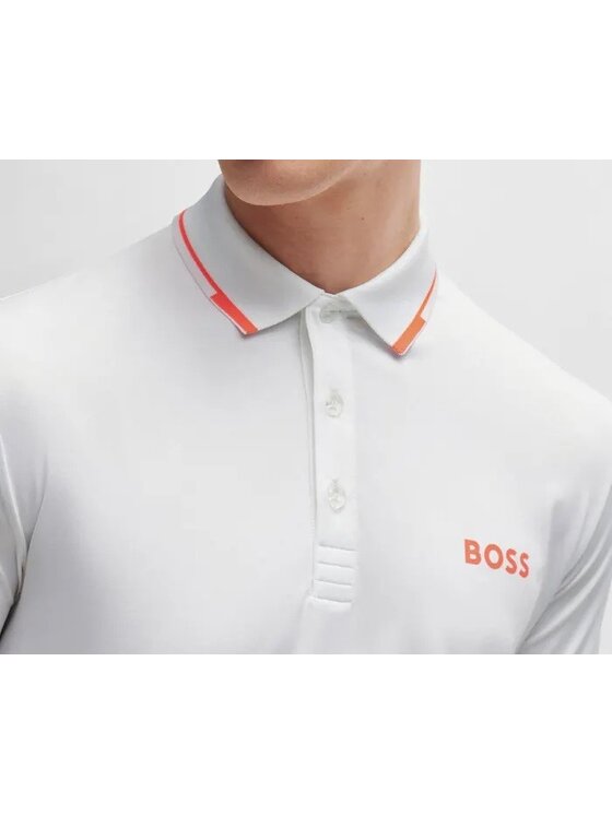 HUGO BOSS HUGO BOSS Polo 50506203 Biały Slim Fit