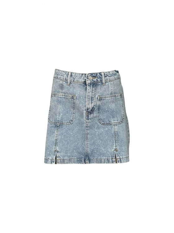 LILI SIDONIO LILI SIDONIO Spódnica mini elf967de Turkusowy Regular Fit