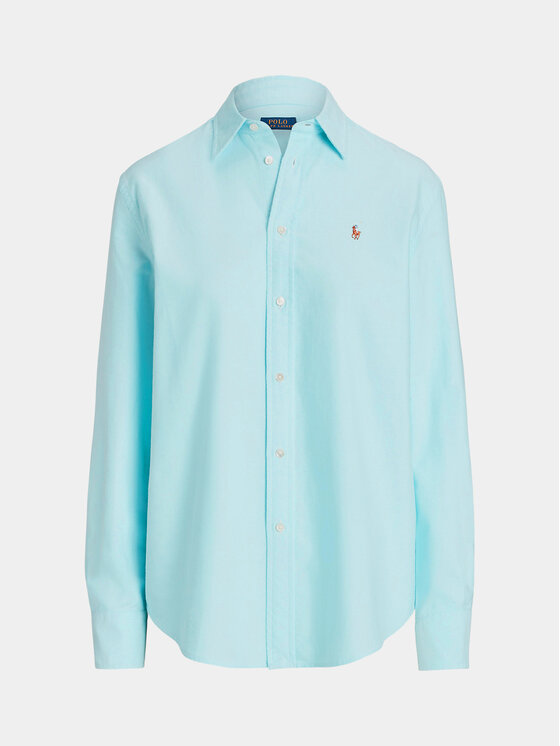 Polo Ralph Lauren Polo Ralph Lauren Риза Ls Rx Anw St 211932521005 Син Relaxed Fit