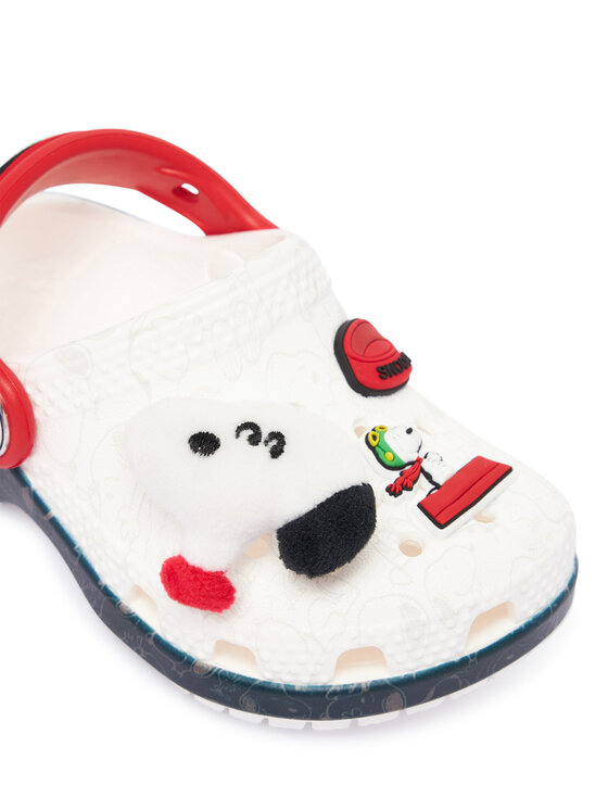 Crocs Crocs Klapki Classic Peanuts 211126 Biały
