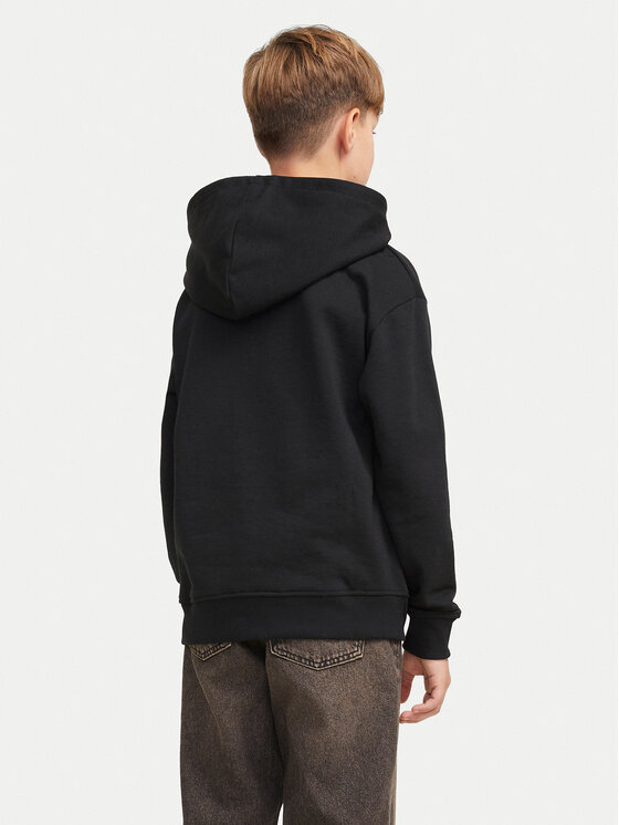 Jack&Jones Junior Jack&Jones Junior Majica dugih rukava Hakkai 12259809 Crna Loose Fit