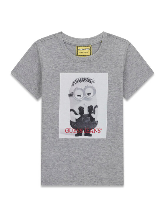 Guess Jeans Тишърт N6YI27 K6651 Сив Regular Fit
