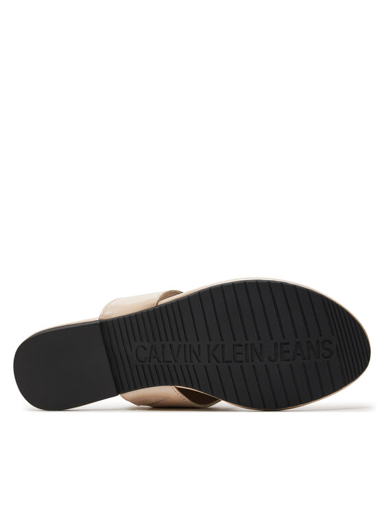 Calvin Klein Jeans Calvin Klein Jeans В'єтнамки Flat Sandal Slide Toepost Mg Met YW0YW01342 Рожевий
