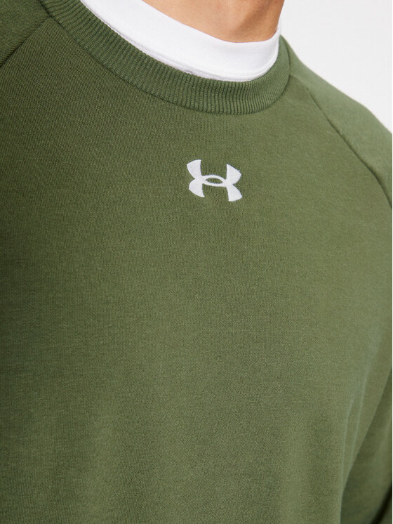 Under Armour Under Armour Μπλούζα Ua Rival Fleece Crew 1379755 Χακί Loose Fit