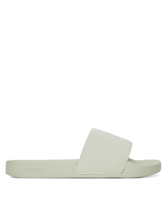 Şlapi Tommy Jeans Flag Pool Slide Patent EN0EN02901 Verde