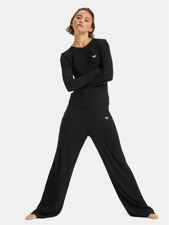 Roxy Roxy Dressipüksid Rise & Vibe New Rib ERJNP03673 Must Relaxed Fit