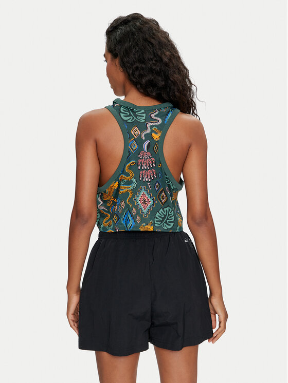 adidas adidas Top FARM Rio Trefoil IW0798 Roheline Regular Fit