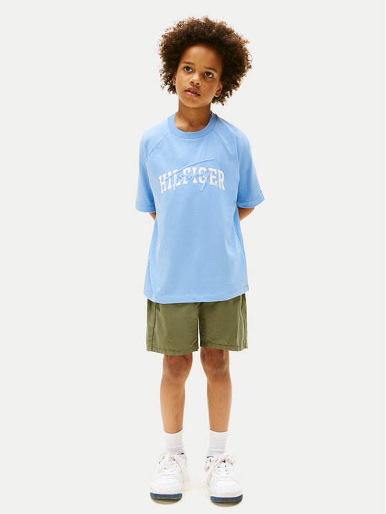 Tommy Hilfiger Tommy Hilfiger T-Shirt KB0KB09726 Niebieski Regular Fit